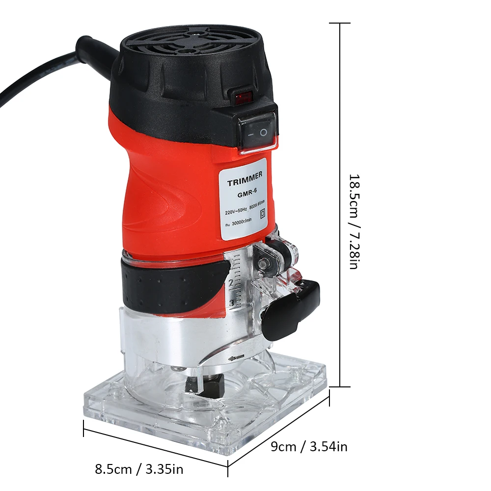 30000r/min Angle Grinder Wood Laminate Trimmer 800W 220V Trim Router ...