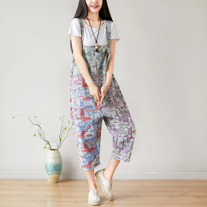

Capri Pants Women Plus Size Romper for Women Casual Print 2019 Korean Autumn Winter Elegant Rompers Womens Jumpsuit Camouflage