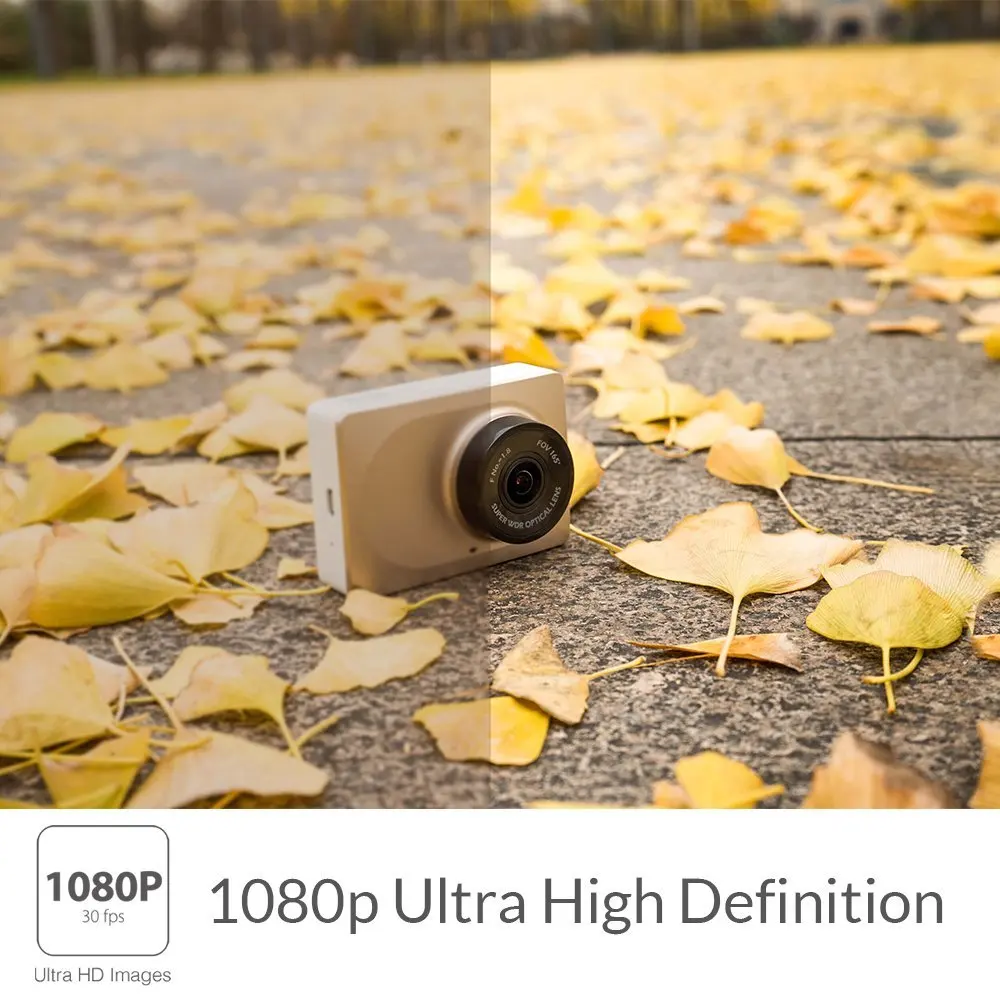  YI Smart Dash Camera Video Recorder WiFi Full HD Car DVR Cam Night Vision 1080P 2.7
