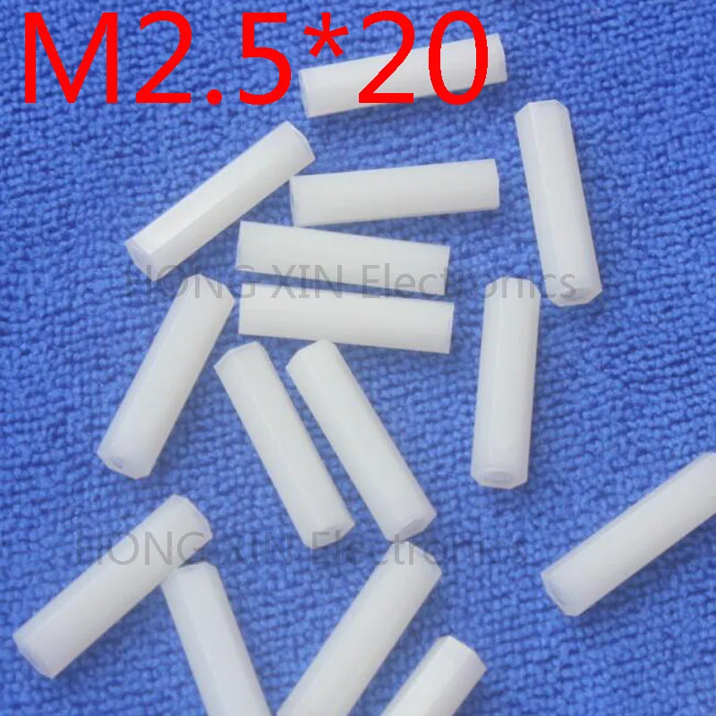 1 шт. Белая нейлоновая прокладка M2.5 * 20 мм|standoff spacer|nylon standoff spacerstandoff kit |