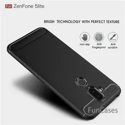 Для Asus Zenfone 5 Lite ZC600KL случае углеродного волокна мягкая TPU противоударный полный крышки протектора для Asus Zenfone 5 Lite ZC 600 KL