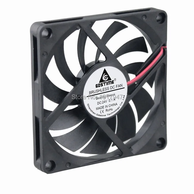 10pieces Lot Gdstime 8cm 80mm x 10mm Ventilation Cooling DC 24v
