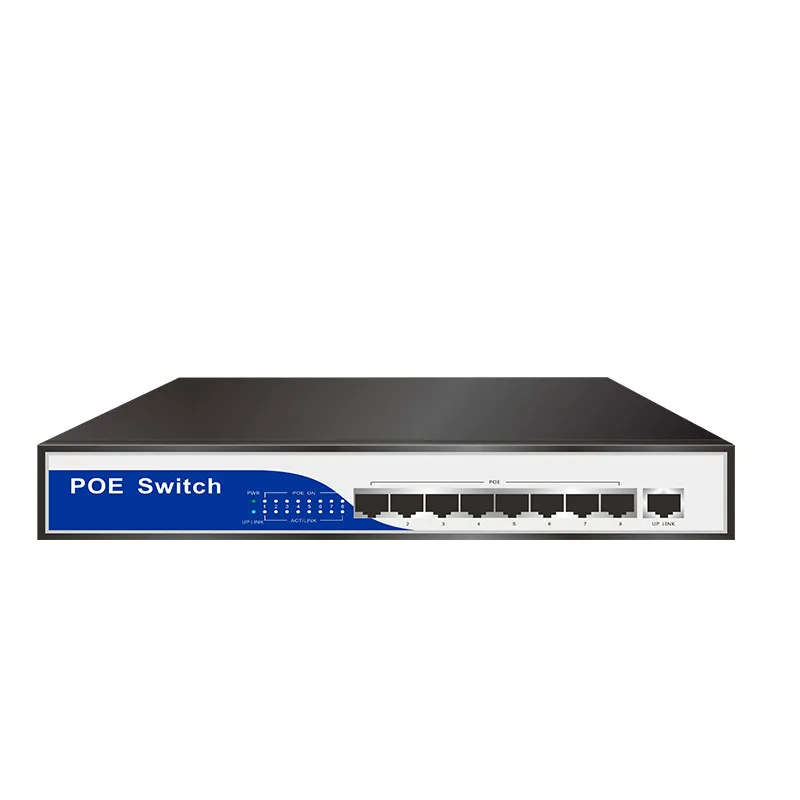 POE коммутатор HY01 на 100 Мбит/с 8 портов IEEE802.3af/at 50 В 3 А 150 Вт источник питания для HD IP