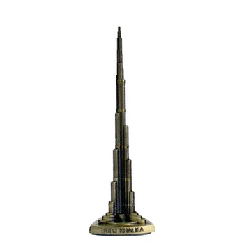 

Modern Khalifa Tower Model Figurines Scenic Hot Selling Asia Famous Landmark Architecture Burj Khalifa Model Crafts Home Decor