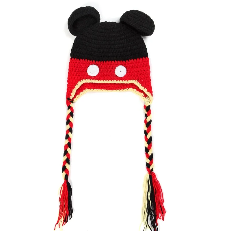 

Crochet Baby mouse hat, vintage mouse hat with ears Classic Crochet beanie Girls Child Baby Infant Handmade beanies H959S