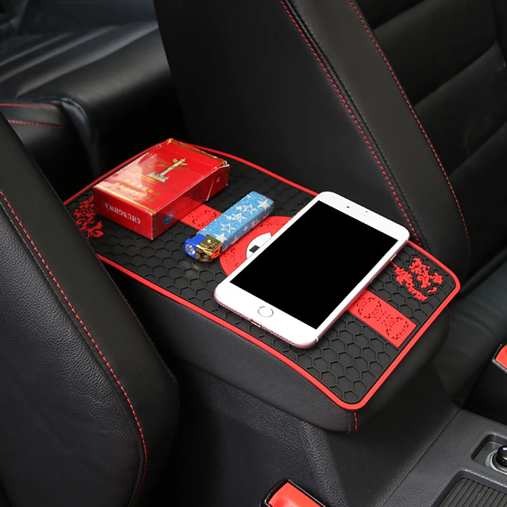 Car Ornament 28*17cm Auto Decoration Non-slip Mat Automobile Interior Anti Slip Mat Holder Dashboard Sticky Pad Accessories Gift