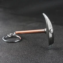 

Game Fortress Night Pickaxe Keychain Alloy Weapon Keyring Pendant Women Men Jewelry Accessories