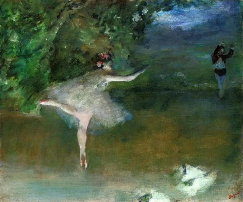 

High quality Oil painting Canvas Reproductions Les Pointes (1877-1878) By Edgar Degas hand painted