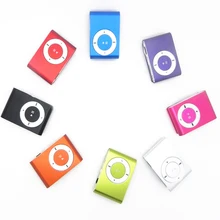 Centechia портативный металлический зажим mp3-плеер с 8 конфетными цветами без карты памяти музыкальный плеер с TF слотом