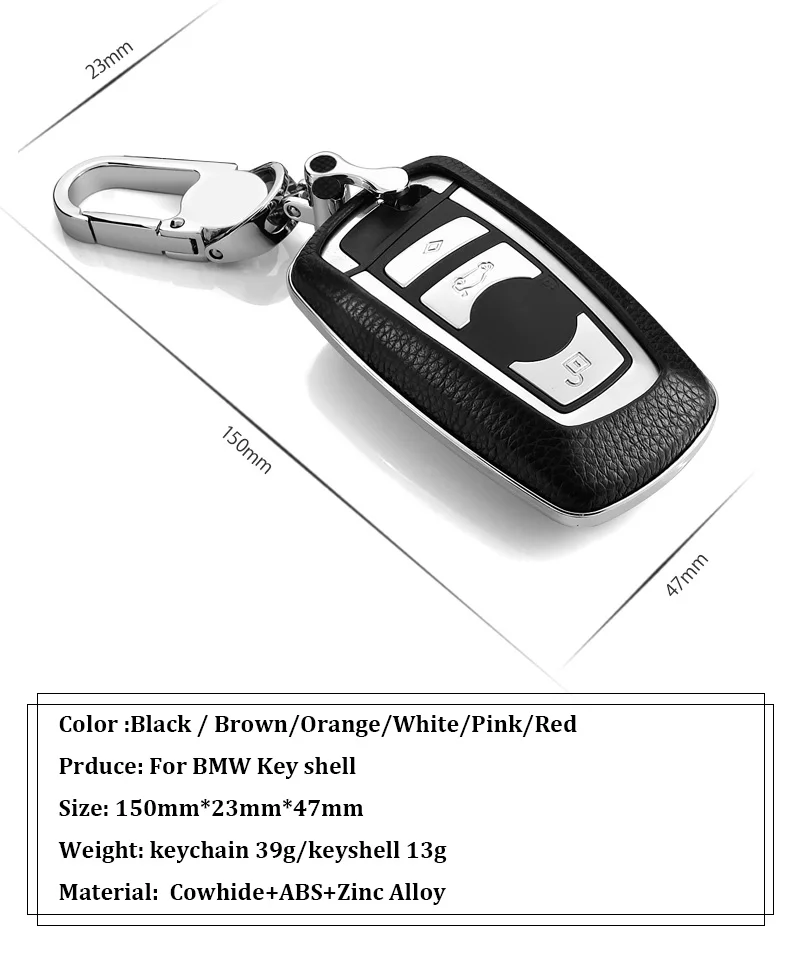 ShinMan Высококачественная коровья кожа Смарт дистанционные брелки для ключей дистанционный ключ автомобиля чехол для ключа чехол для BMW, Возраст 1, 2, 3, 4, 5, 6, 7, серия X3 X4 ключ крышка