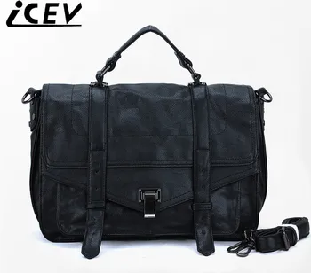 

ICEV brand 2018 new satchels retro messenger bag faux suede clutch designer handbags high quality shoulder bag for women leather