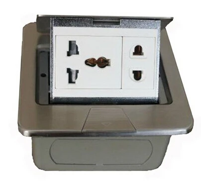 

2019 Ultra thin Stainless Steel Ground Socket 3pin power 2 pin power outlet extra thin AU type is available Floor Socket