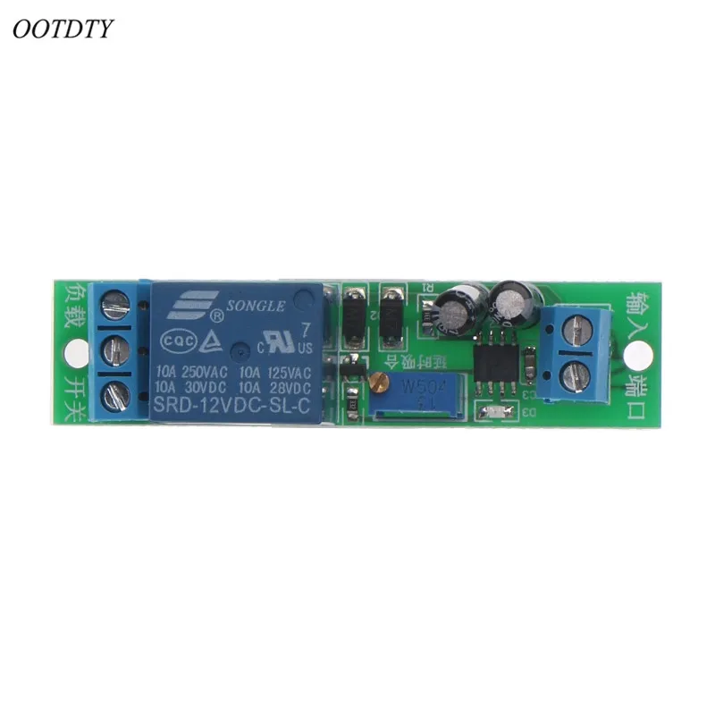 

OOTDTY DC 12V Signal Trigger Delay Turn Off Delay Timer Switch Relay Module 0-25s