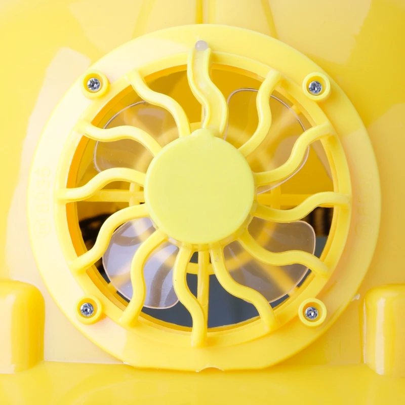 Желтый Вентилятор охлаждения на солнечных батареях, защитный шлем, жесткий головной убор, защита головы, Прямая поставка, поддержка