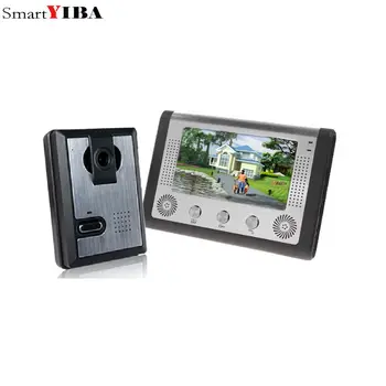 

SmartYIBA 7 Inch LCD Video Door Phone Doorbell Intercom Kit 1-camera 1-monitor Night Vision with IR-CUT HD 700TVL Camera