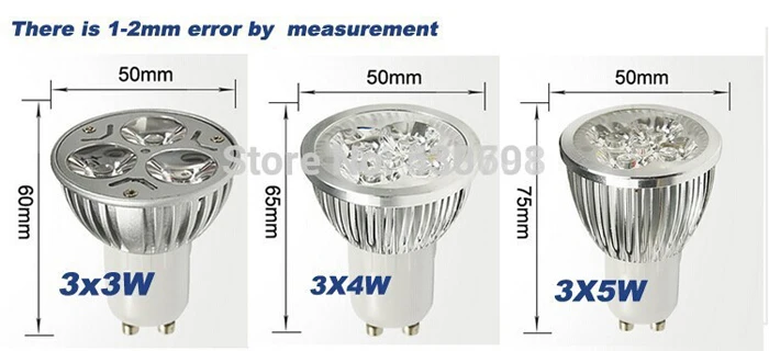 10x Cree GU10 led 9 Вт 12 Вт 15 Вт ГУ 10 cob Светодиодная лампа AC85-265V CE/RoHS теплый/холодный белый