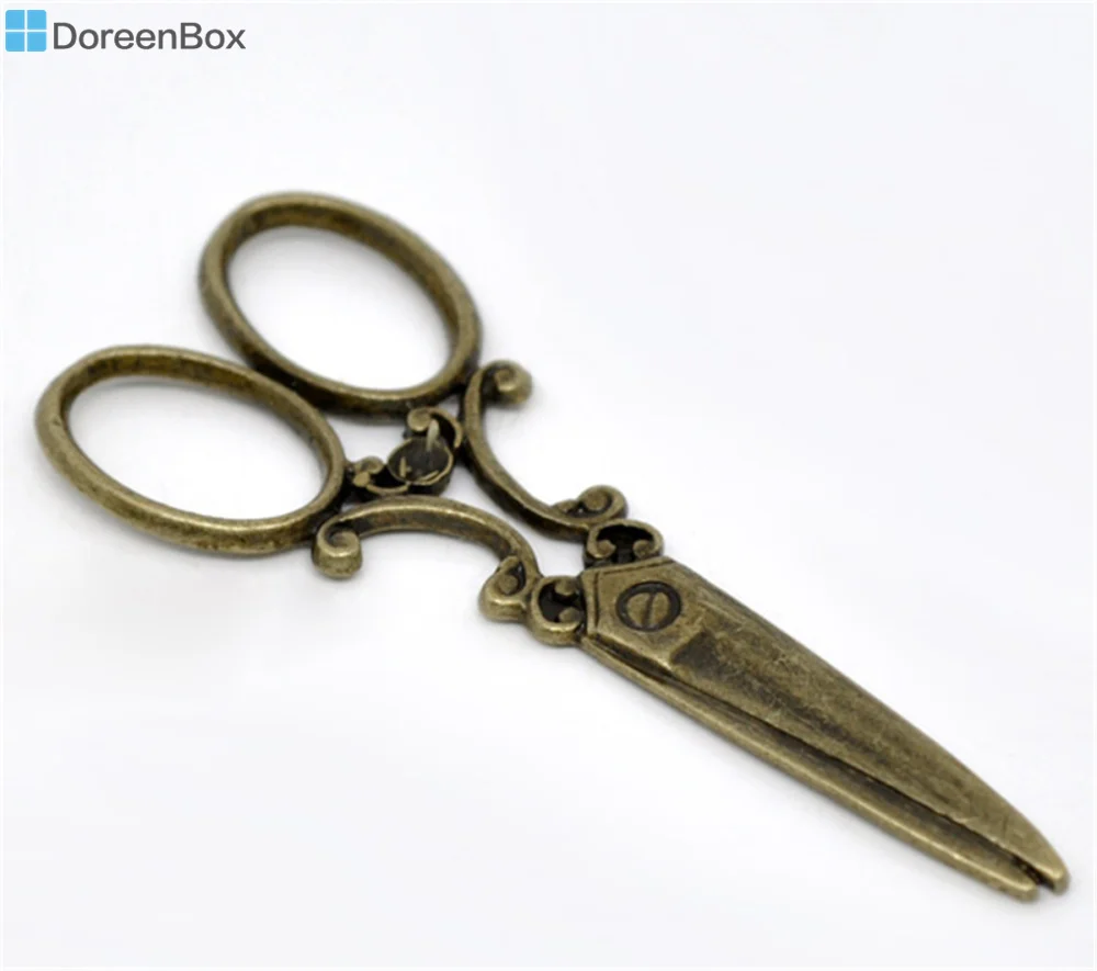 Doreen Box прекрасный 20 шт бронзовые тона ножницы подвески 6x2 5 см (B11704)|scissors charm|scissor