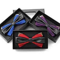 Новая мода галстук корейский Жених genterman лук Галстуки одежда для свадьбы, дня рождения подарки Элегантный Бабочка Шелковый Пряжа Gravata