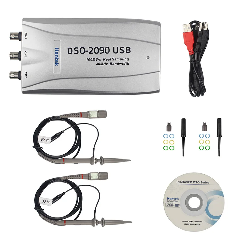 Hantek DSO2090 осциллограф PC USB DSO2090 2 цифровых канала 40 МГц пропускной способности 100MSa/s DSO2090 горячая Распродажа с самой низкой ценой