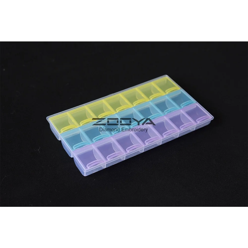 

Diamond Painting Tools Beads Container Resin Rhinestone Daimant Embroidery Stone Storage Accessory Mosaic Convenience Box HK10