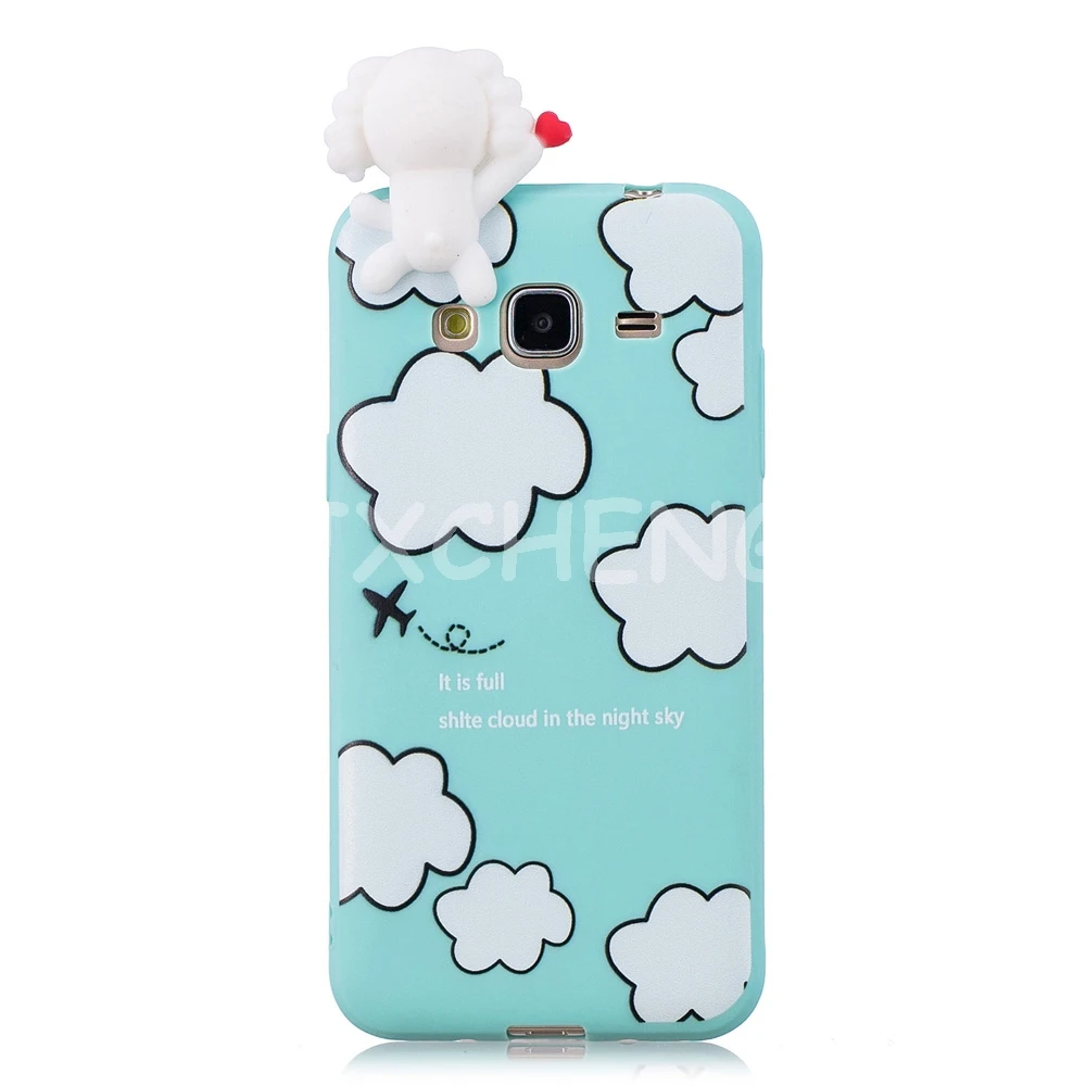 Мягкий ТПУ чехол для телефона Samsung Galaxy J3 J5 J7 2015/2016/2017 3D мультфильм милый кот