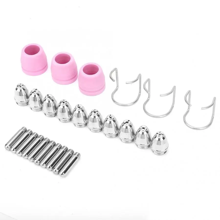 Tig welding torch 26pcs Plasma Cutter Consumables Kit AG60 Plasma Cutting Torch Tip Nozzle Gas Torch Flame Gun