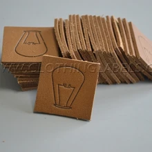 Пользовательские кожаные этикетки для джинсов, этикетки для одежды из натуральной кожи, повседневные платья