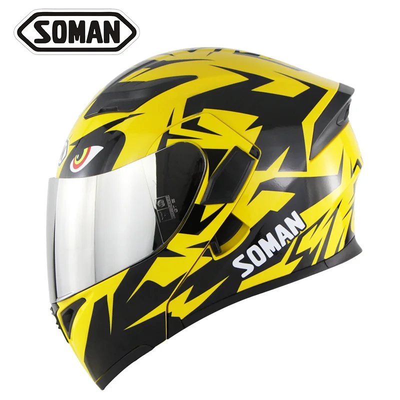 SOMAN 955 SkyEye уличные мотоциклетные шлемы с анти УФ 400 внутренним козырьком модель K5