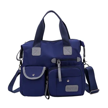 

Large Capacity Cosmetic Bags Women Fashion One Shoulder Mummy Bags Waterproof Nylon Travel Organizer Makeup Bags with Pocket