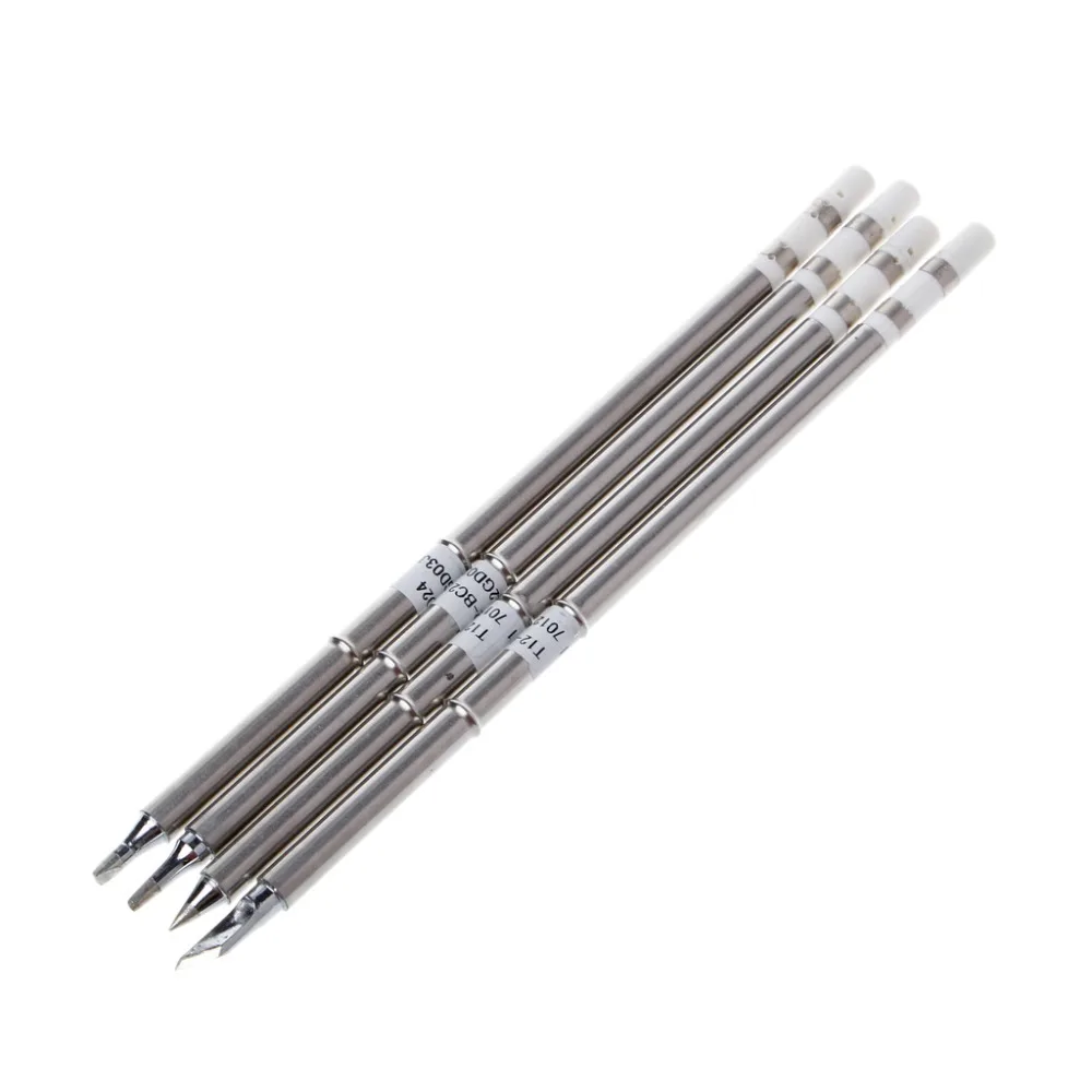 4 шт. T12 серии паяльник наконечники для Hakko паяльная станция FX 951 952 сварочные