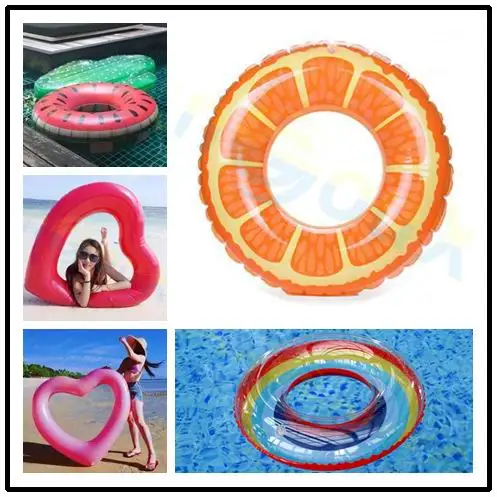 

Beach Water Inflatable fruit orange Swimming Rings laps Giant Swimming Circle Pool party Adult kid toys Lifebuoy Float Mattress