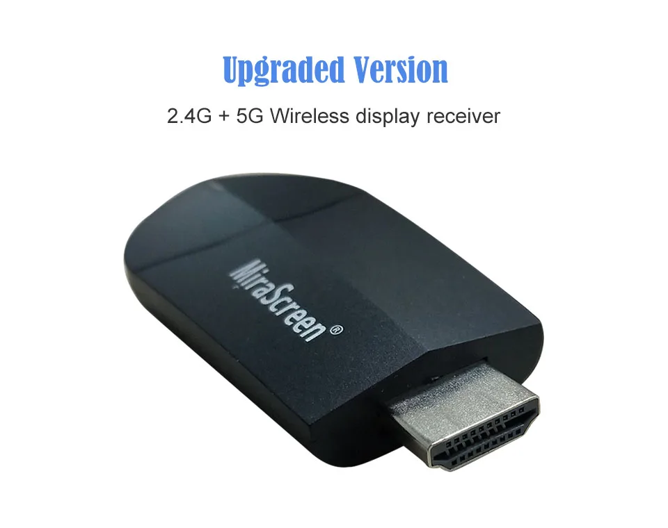 MiraScreen 4 K беспроводной WiFi Дисплей ключ HD приемник 1080 P HD tv Stick 5G Miracast зеркальное отображение AirPlay к HDTV проектору