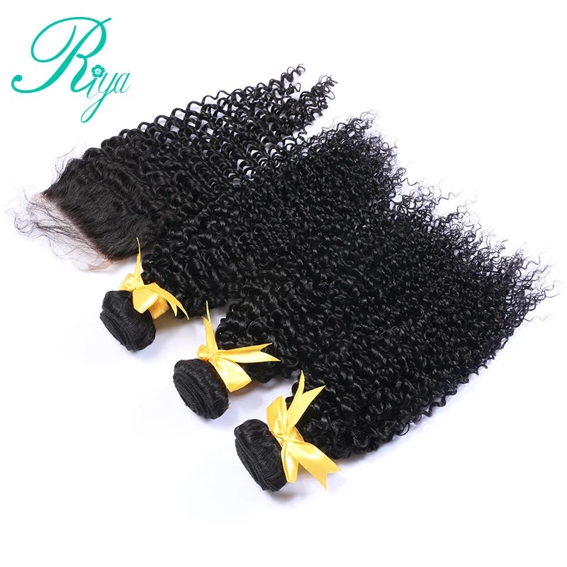 7 kinky curly bundles with 13X4 lace frontal closure  (4)