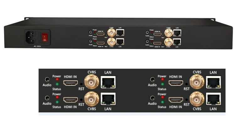 4ch av cvbs ip encoder