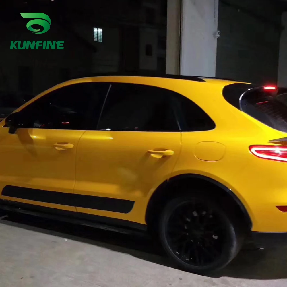 Car Vinyl film Body Sticker Car sticker Metal maple yellow (7)