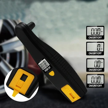 

Auto Accessories Digital Tire Pressure Gauge Car Tire Pressure Tread Detection Tread Gauge