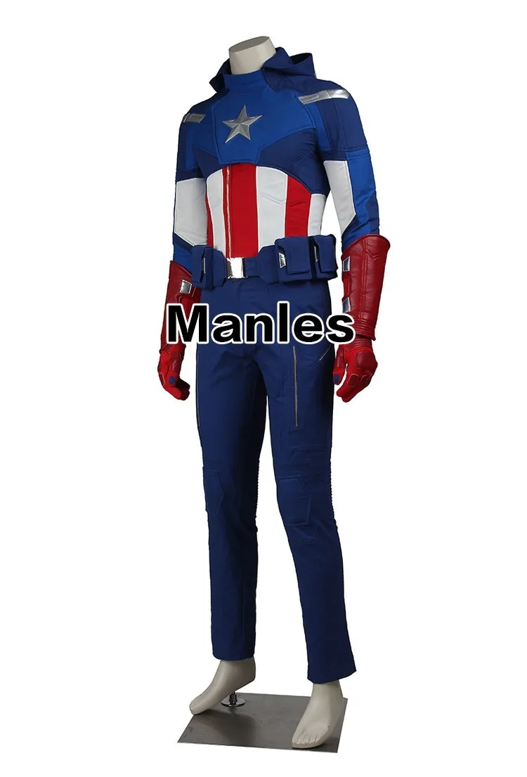Мстители 1 Капитан Америка Стивен Роджерс косплей костюм супергероя Хэллоуин только Топ перчатки брюки ремень аксессуары шлем