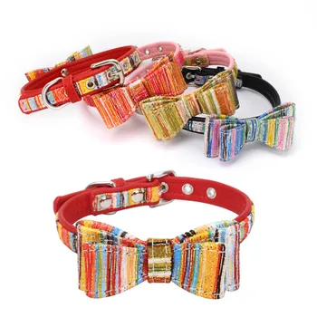 

Dog Collar Cloth Bow Tie Dogs Cat Collars Bowknot Collars for Small Medium Pets Kitten Puppy Drop Shipping