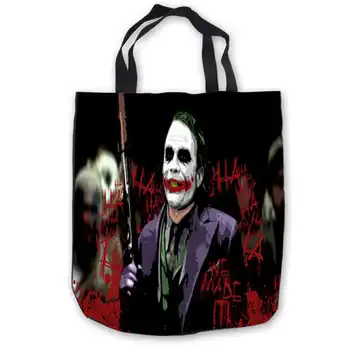 

Custom Canvas The-Joker-Batman-Suicide (1) ToteBags Hand Bags Shopping Bag Casual Beach HandBags Foldable 180911-04-28