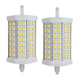 1 пара J118 r7s лампы пятно затемнения 5050 SMD 423000 К теплый белый светодиодный 118 мм