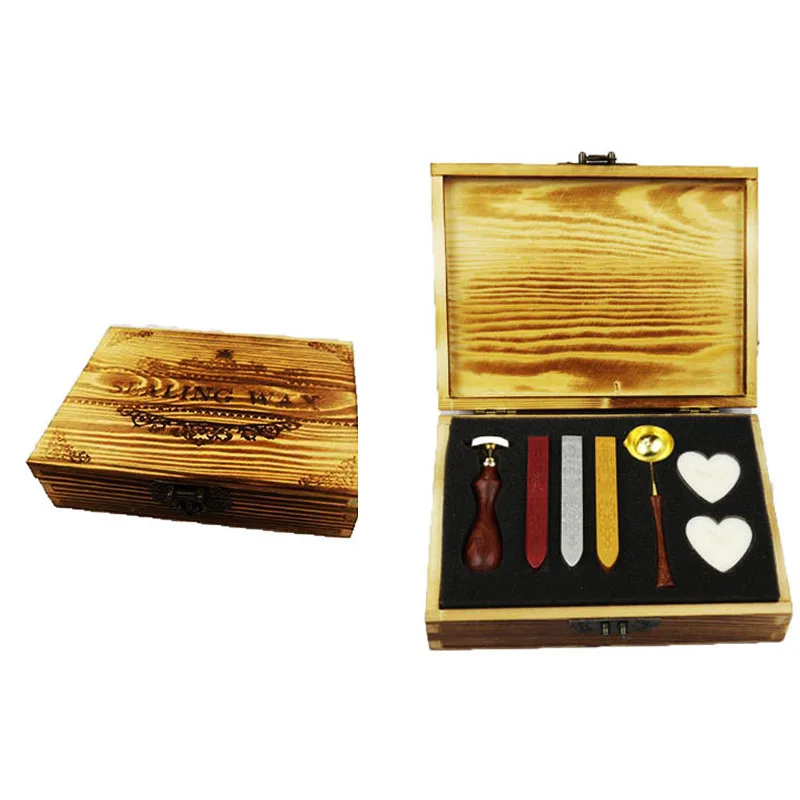  Vintage Goat Custom Picture Logo Wedding Invitation Wax Seal Sealing Stamp Sticks Spoon Gift Box Se - 33006408797