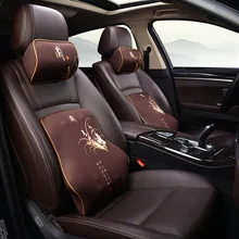 KKYSYELVA подголовник для сиденья автомобиля поясничная подушка для шеи поддержка памяти задняя подушка поддержка s Эргономика авто аксессуары Талия