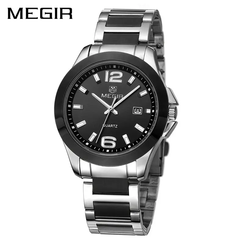 MEGIR Original Men Watch Stainless Steel Business Quartz Watches Calendar Wrist Watch Clock Men Relogio Masculino MEGIR Original Men Watch Stainless Steel Business Quartz Watches Calendar Wrist Watch Clock Men Relogio Masculino