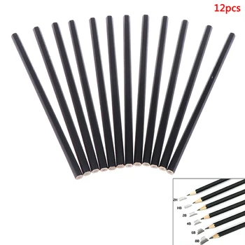 

12Pcs sketch charcoal drawing graphite pencil 12B 8B 6B 4B 2B HB painting art Writing Supplies Office School Supplies
