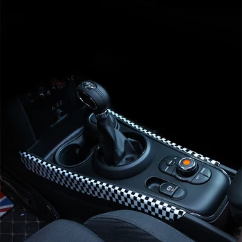 

2pcs Car Gear Shift Box Panel Cover Trim Interior Stall Decoration Sticker For BWM Mini Contryman F60 Car-Styling Accessories