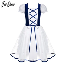 Профессиональные Балетные платья для девочек-подростков бархатное длинное фатиновое платье для катания на коньках балетные и гимнастические танцевальная пачка для детей от 3 до 12 лет