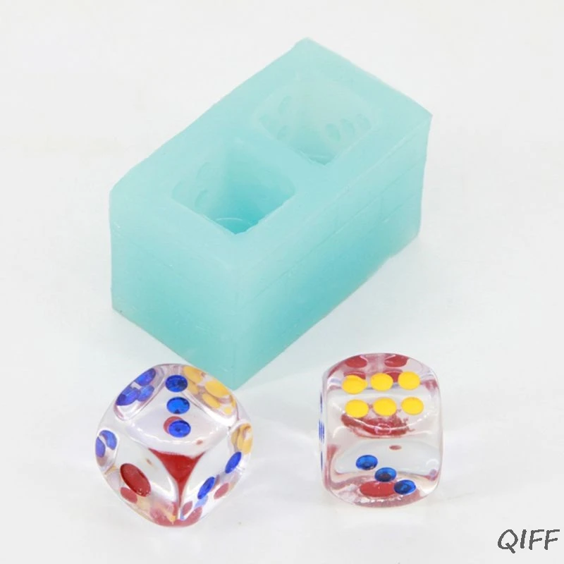 

Playing Cubic Dice Silicone Mold Soap Resin Casting Jewelry Making Craft Tools