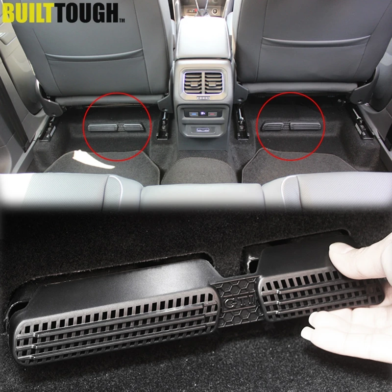 

Accessories For Volkswagen VW Tiguan Touran 2016 2017 2018 Seat Chair Below Air Condition AC Vent Outlet Molding Cover Trim 2 PC