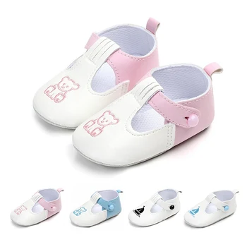 

Toddler Infant Animal Pattern First Walkers Baby Girls Shoes Newborn Autumn Soft Sole Non-Slip PU Prewalkers