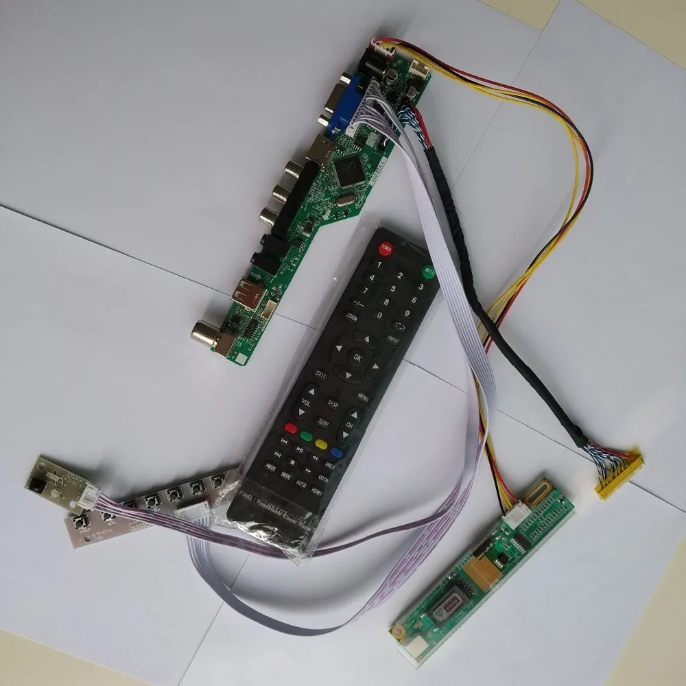 USB VGA tv HDMI AV Аудио ЖК светодиодный контроллер драйвер платы комплект для HSD121PHW1-A03/HSD121PHW1-B00 1366*768 экран панели